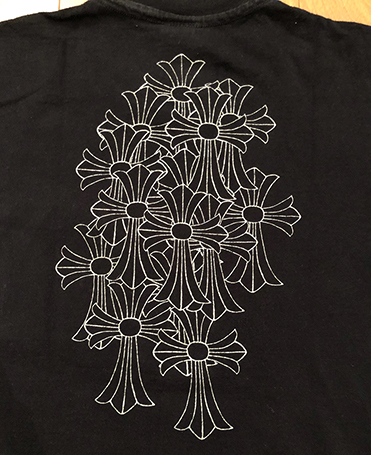 □初期本物 美品 90s CHROME HEARTS セメタリークロスプリント 