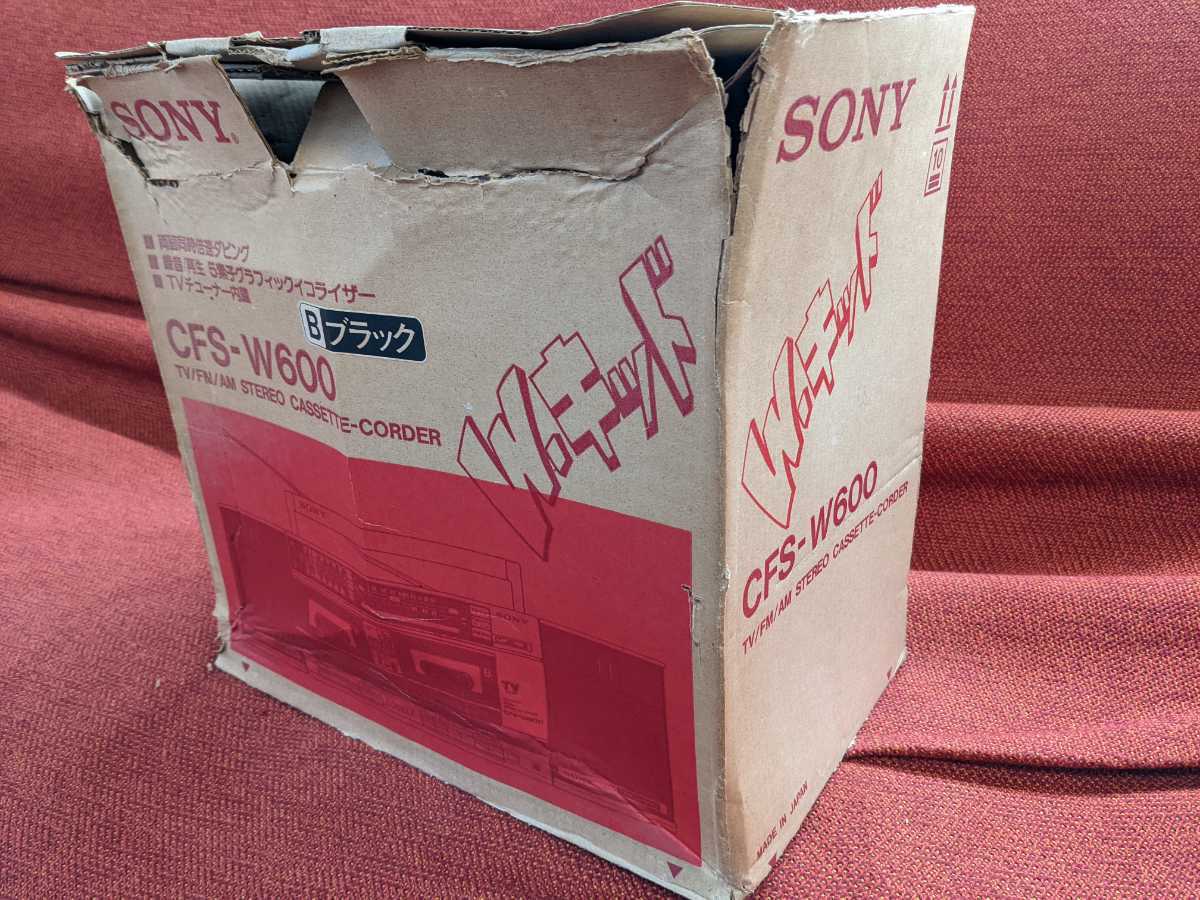 SONY CFS-W600 ラジカセジャンク品 ソニー ラジオカセットデッキ