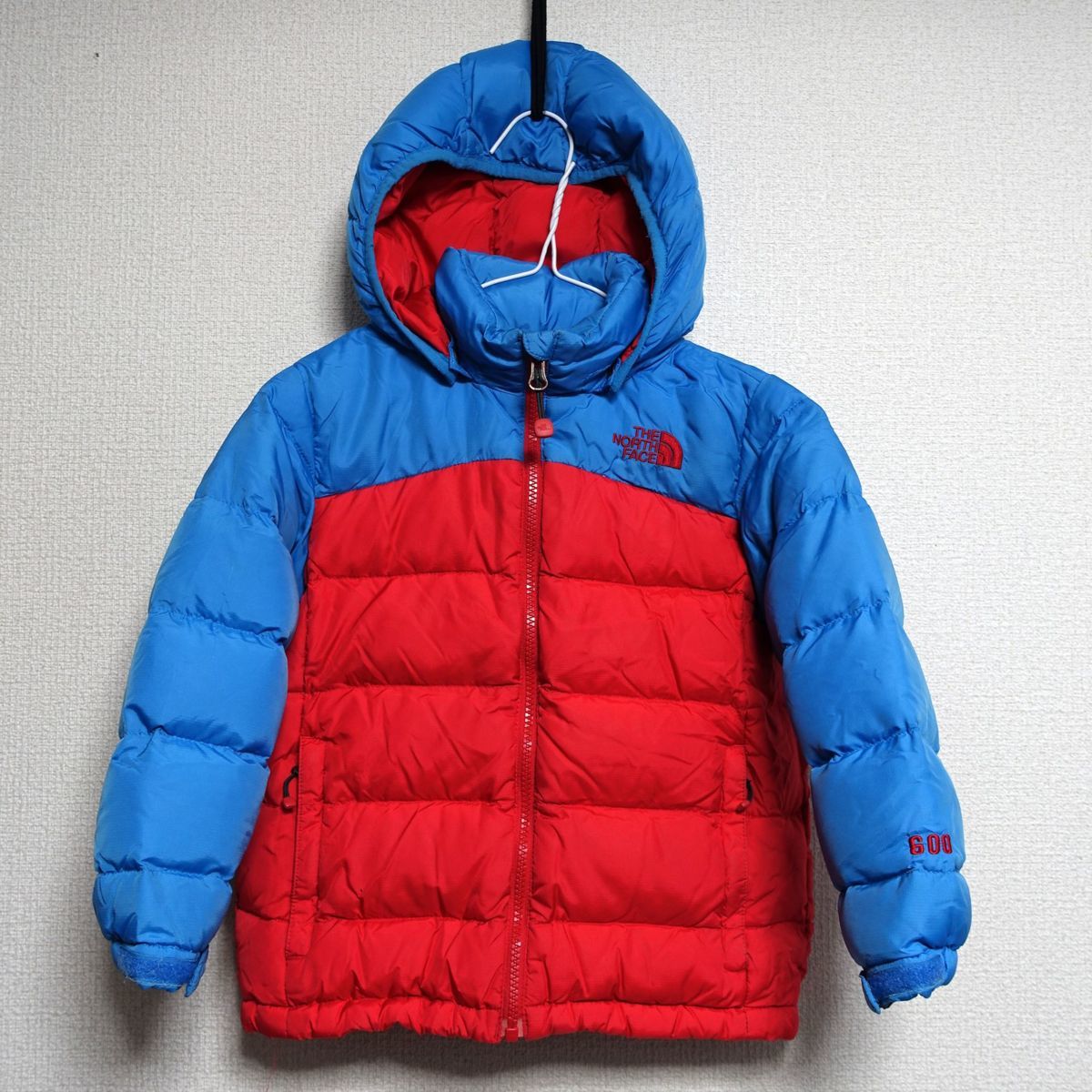 THE NORTH FACE ノースフェイス ダウンジャケット 600FP キッズ 110サイズ 正規品 レッド D1015