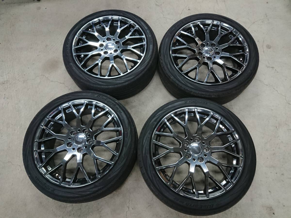 無限 MUGEN 18インチ 7.5J +55 PCD114.3 5H 夏タイヤ 225/45R18 タイヤ 