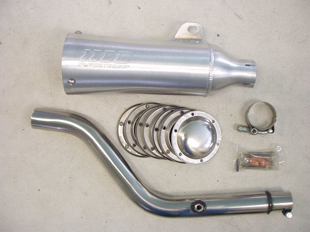 最新作，爆買い 即決新品TW200スーパートラップ4インチアルミ