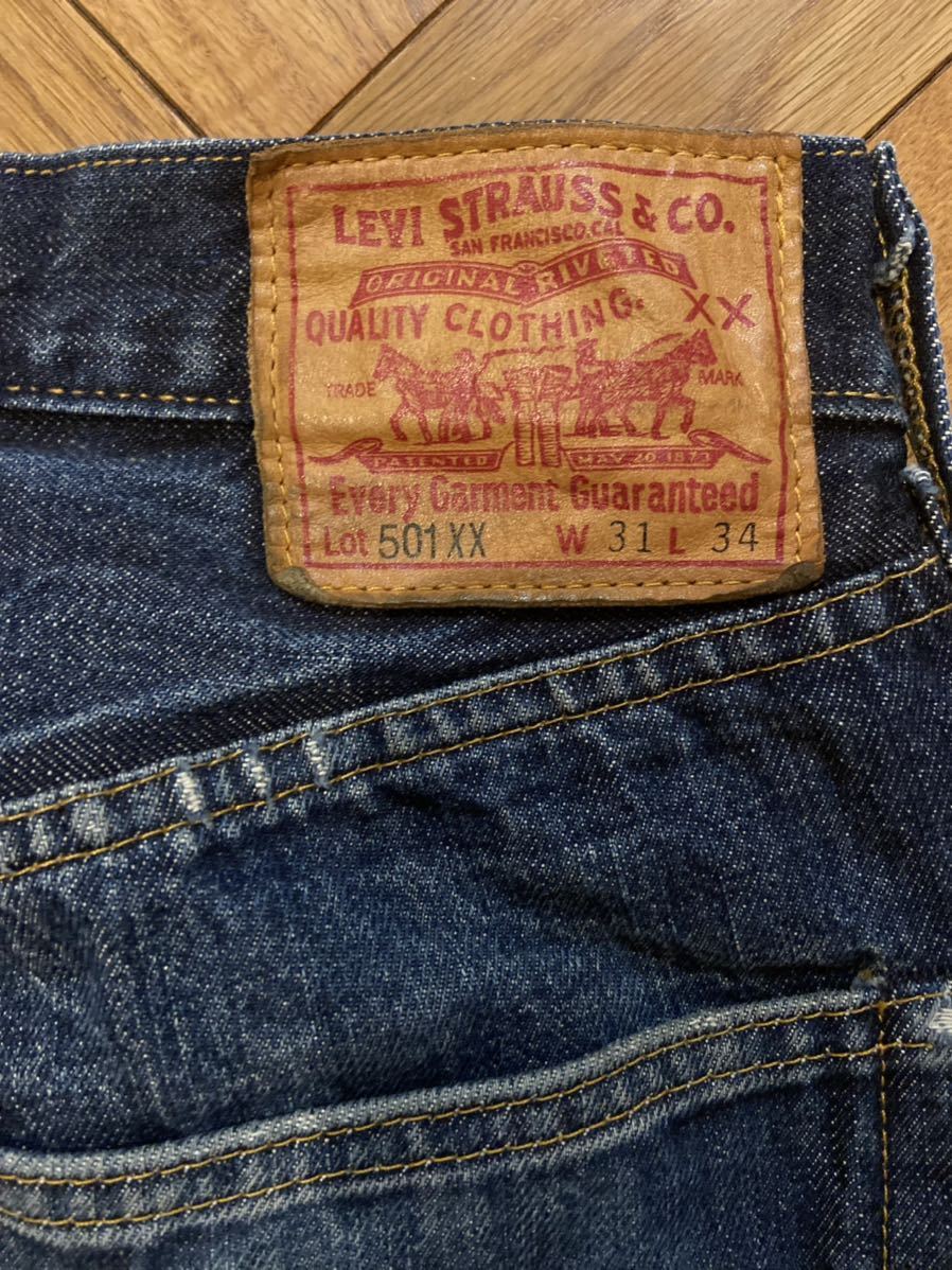 [W31] 47501-0117 USA製 501XX ビンテージ復刻 LVC レプリカ LEVI’S VINTAGE CLOTHING デニム　サンプル級ヒゲ 501XX LVC LEVI\u0027S 鬼ヒゲ 36の人気アイテム 山と