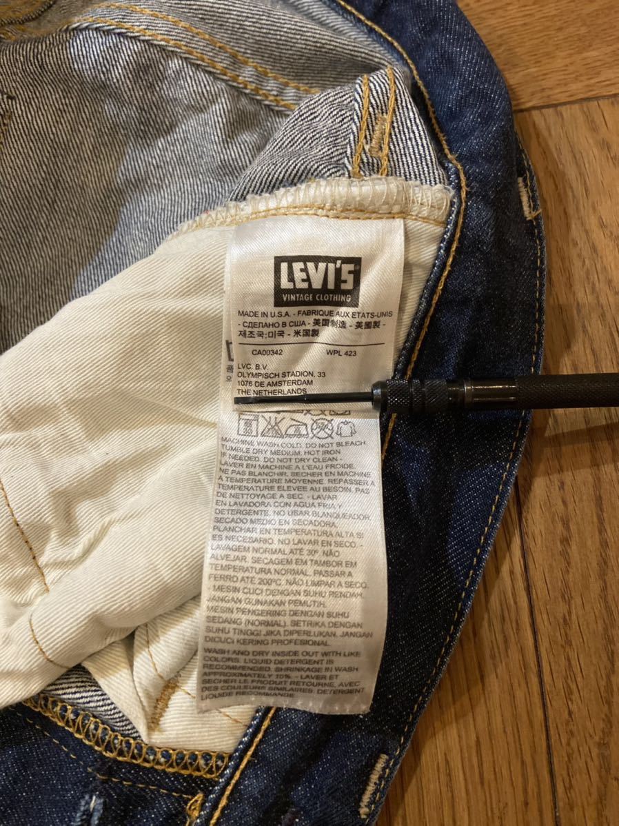 [W31] 47501-0117 USA製 501XX ビンテージ復刻 LVC レプリカ LEVI’S VINTAGE CLOTHING デニム　サンプル級ヒゲ 501XX LVC LEVI\u0027S 鬼ヒゲ 36の人気アイテム 山と