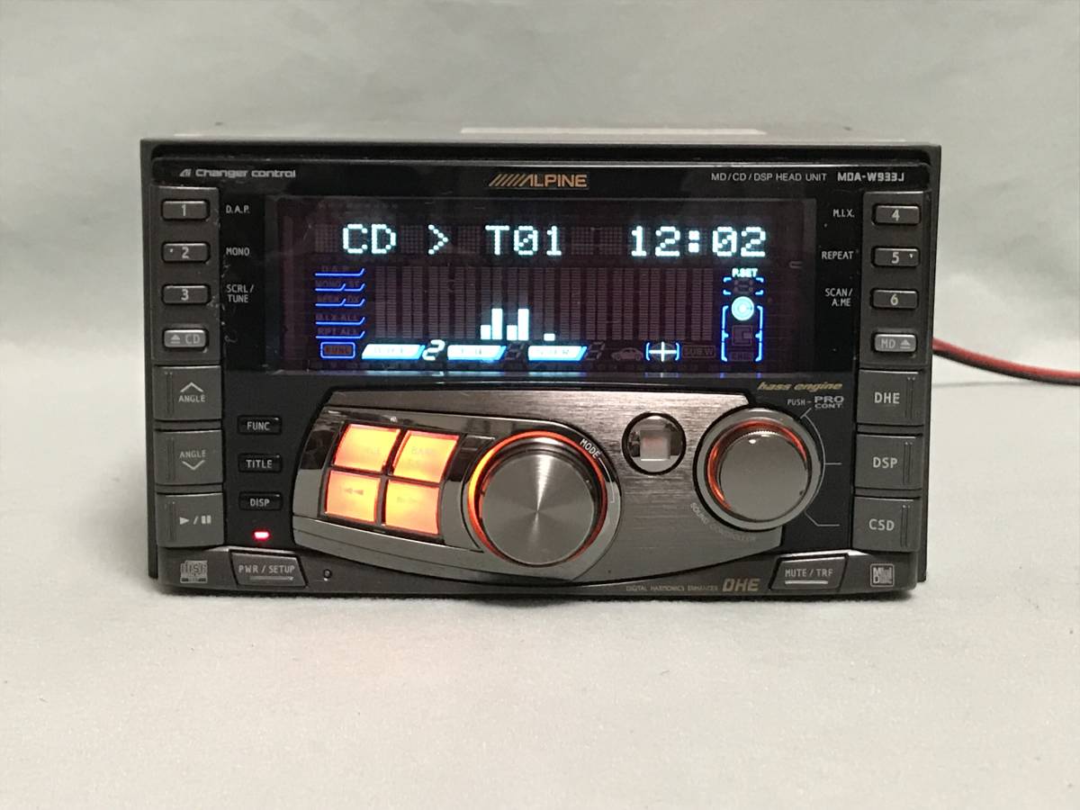 ALPINE アルパイン MDA-W933J CD/MD/DSPヘッドユニット｜自動車 