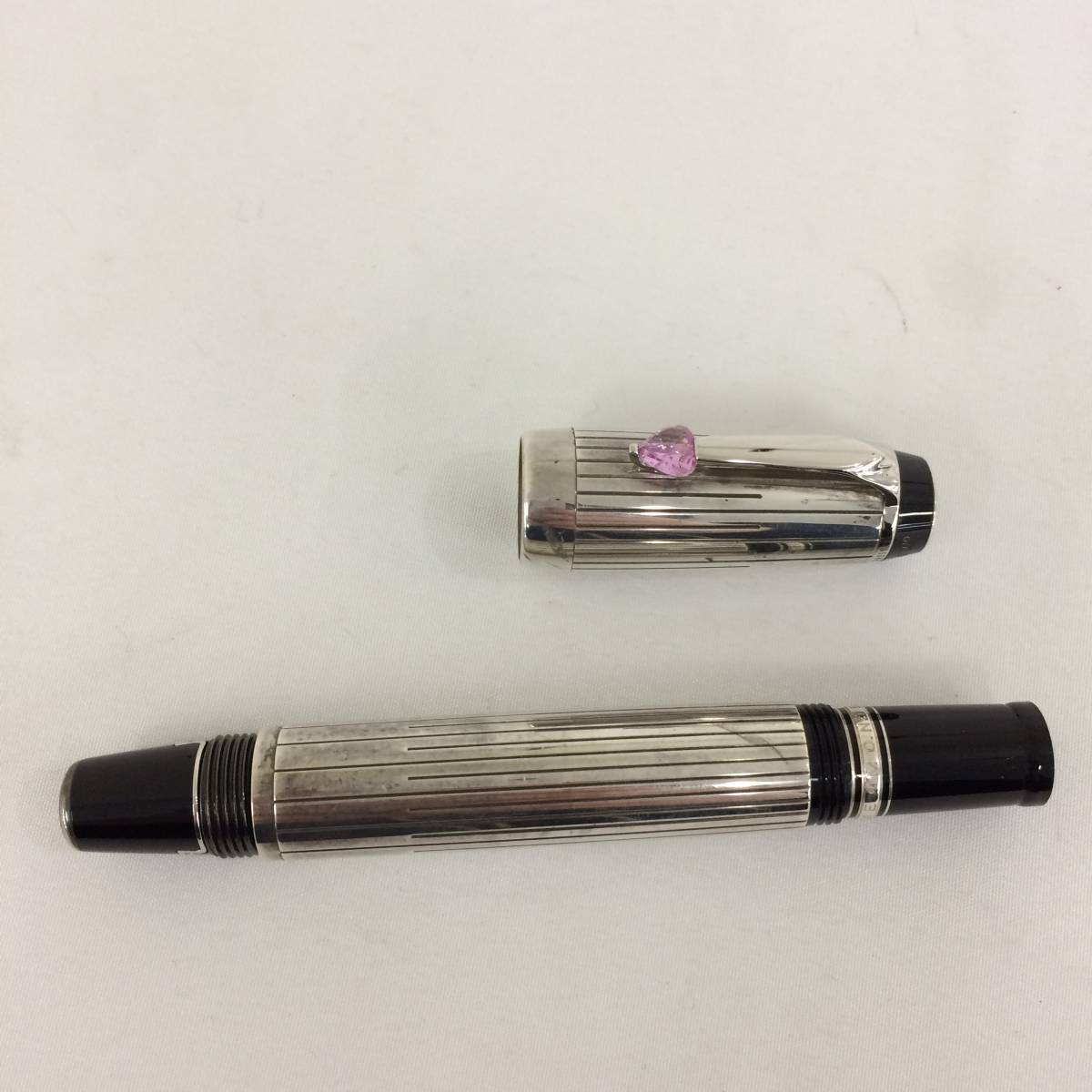 モンブラン 925 万年筆 1291436】モンブラン ボエム ペン先18K 本体 シルバー 925 万年筆 美品