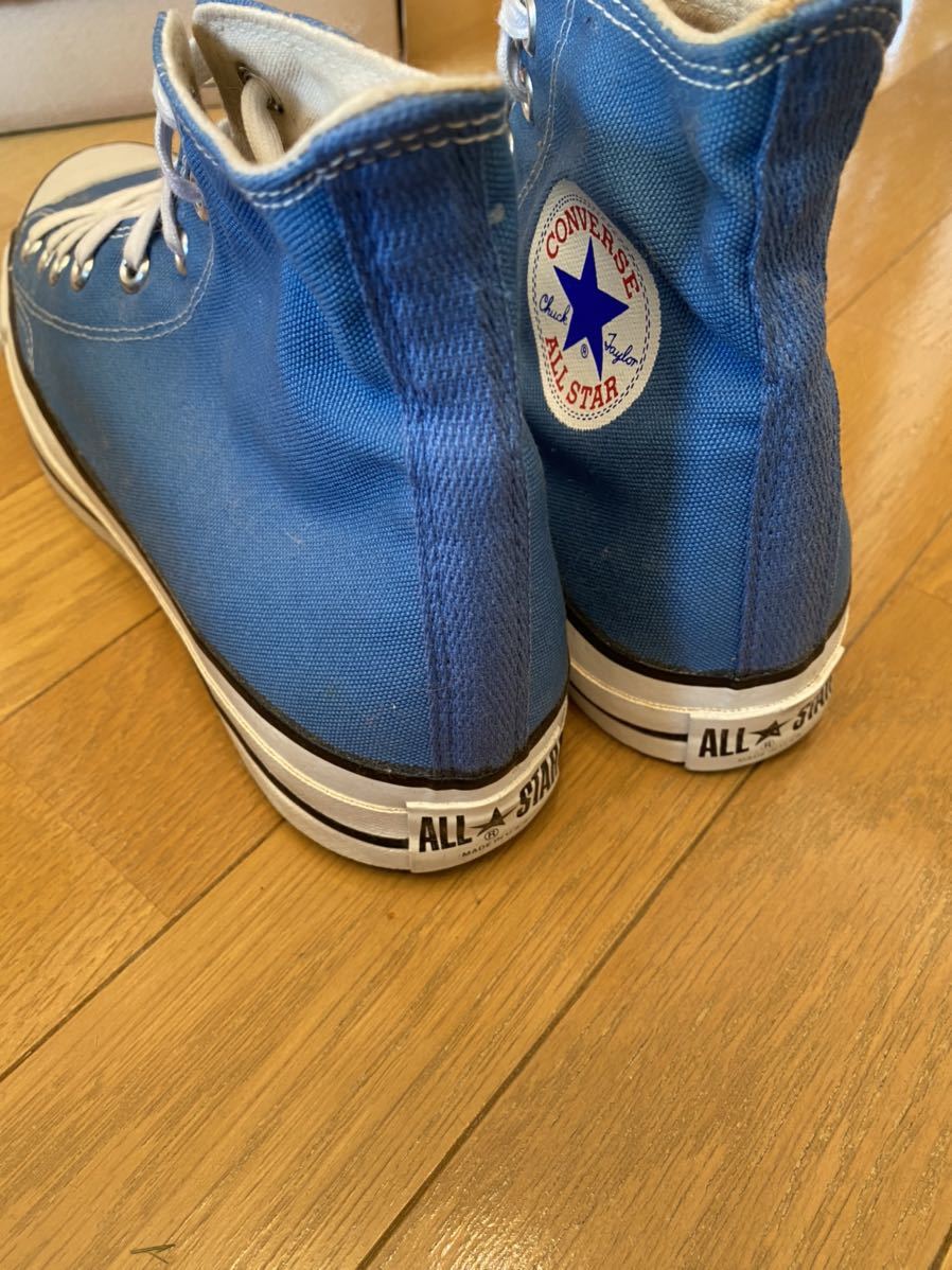 converse 80s 囲みタグ デッドストック 箱付き ブルー ハイカット 