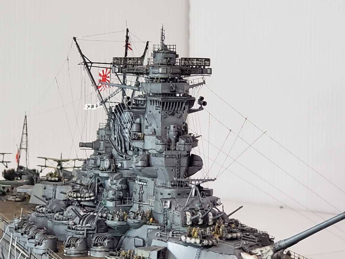 完成品 1/350日本海軍 戦艦大和ウォーターライン タミヤ大和PREMIUM 超
