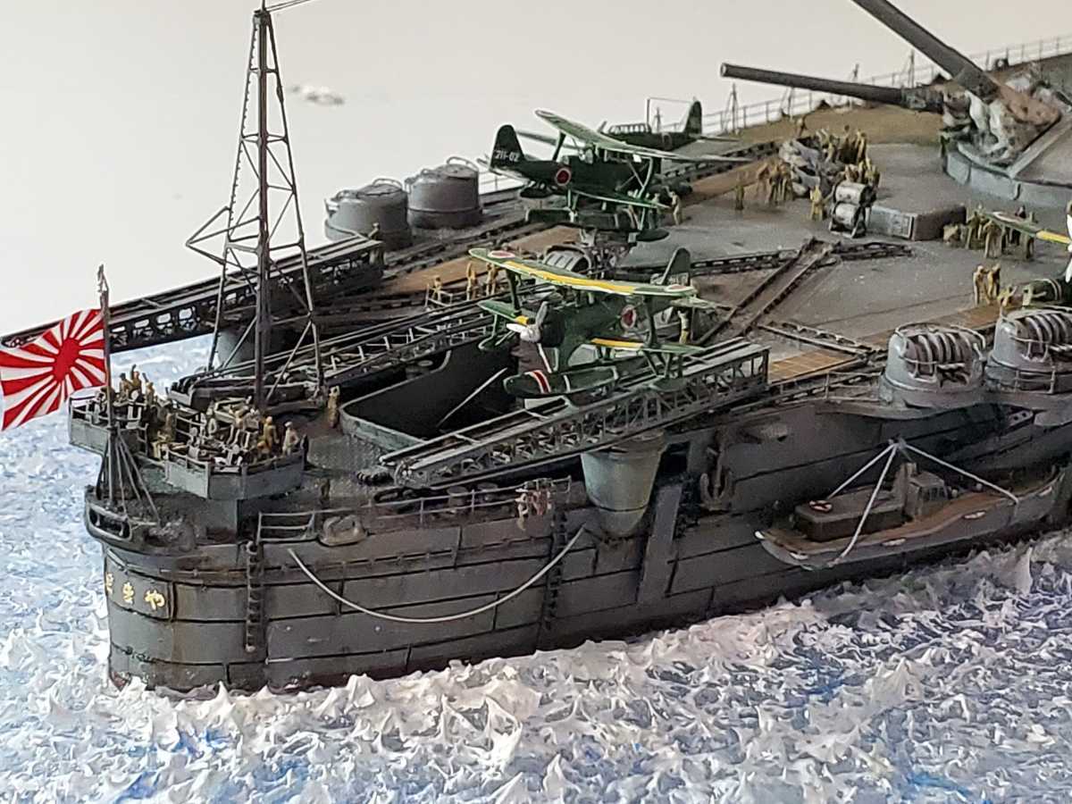完成品 1/350日本海軍 戦艦大和ウォーターライン タミヤ大和PREMIUM 超