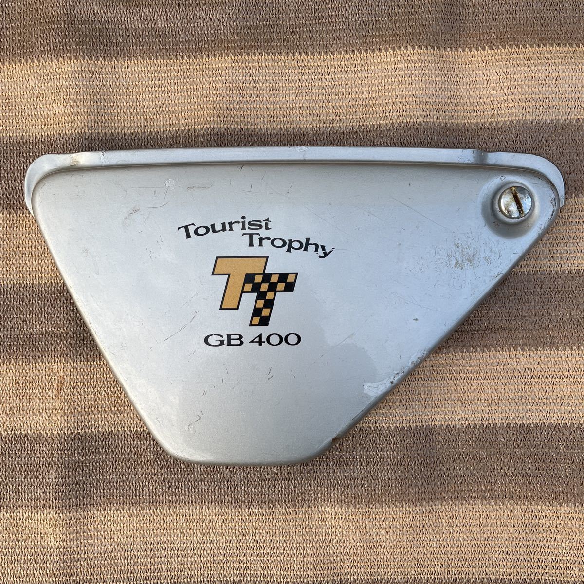 ホンダ GB400TT GB500TT 純正サイドカバー 左右セット シルバー 銀 