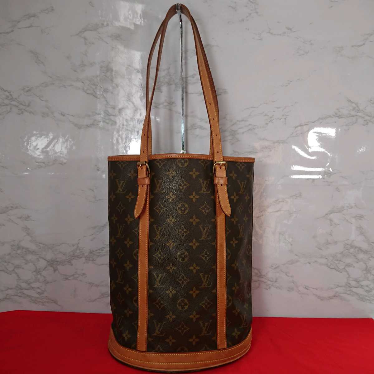 LOUIS VUITTON バケット GM ハンドバッグ モノグラム バケツ 1円 LOUIS VUITTON ルイヴィトン バケットGM モノグラム M42236 バケツ