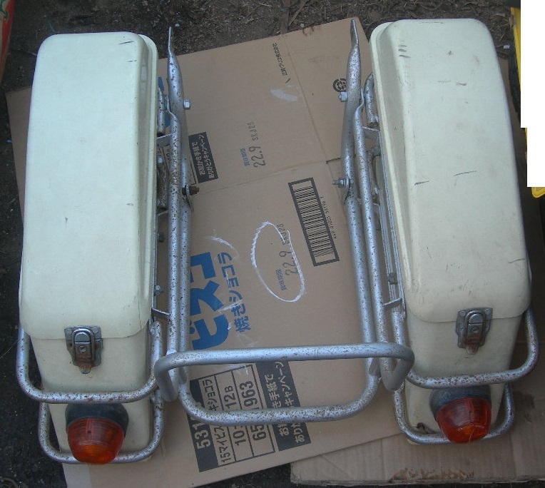パニアケース左右とステー サイドボックス ショウエイSHOEI 旧車  
