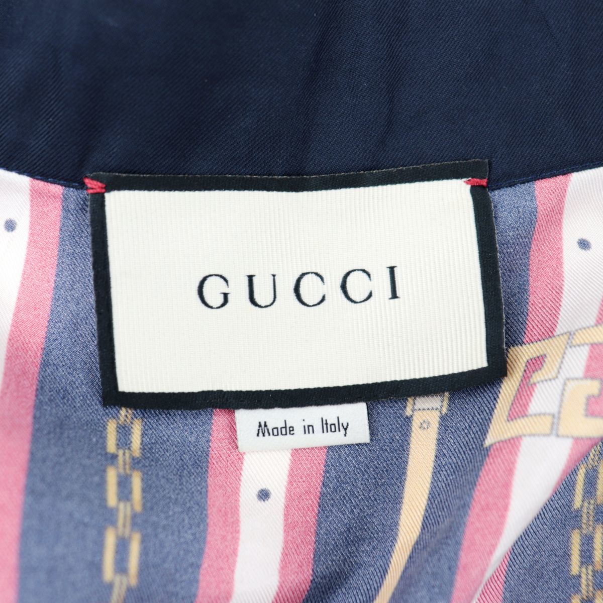 美品 グッチ シェリーライン GG シルクブラウス レディース マルチ 40 長袖シャツ ストライプ柄 18年製 ケリング GUCCI GUCCI グッチ シェリーライン GG 美品✨GUCCI 長袖ボウタイブラウス