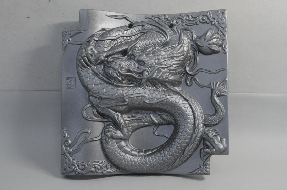 縁起物 龍 陶器 リラクゼーション 香炉 龍 ドラゴン 竜 風水 倒流香炉