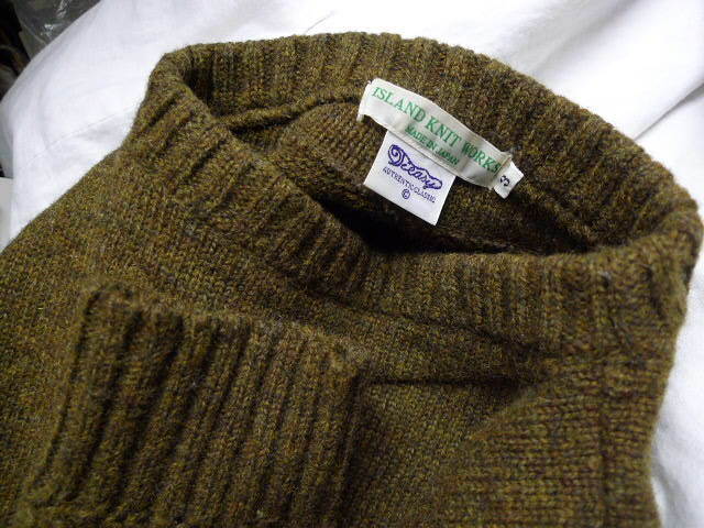 ◇ISLAND KNIT WORKS アイランドニットワークス 良質 ガンジー 厚手 