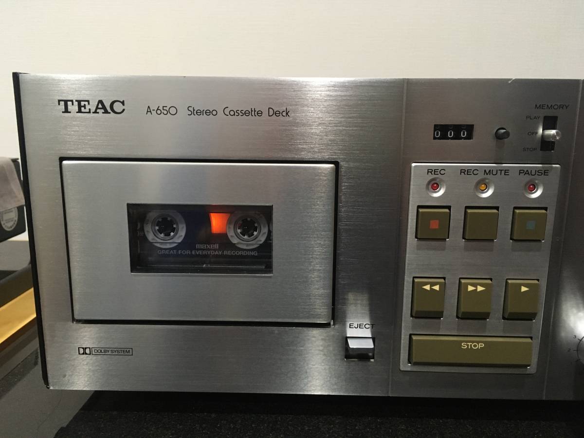 TEAC A-650 カセットデッキ（難有り） カセットデッキ TEAC Yahoo