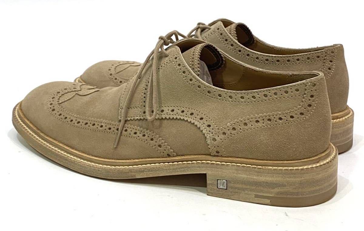 19:正規品LOUIS VUITTON MENS モノグラムフラワー スエード ウィング  