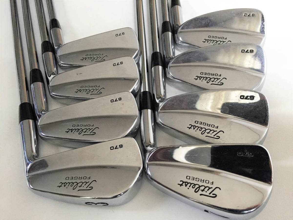 名器 タイトリスト 670 FORGED フォージド アイアン 3-PW 8本 DG S300