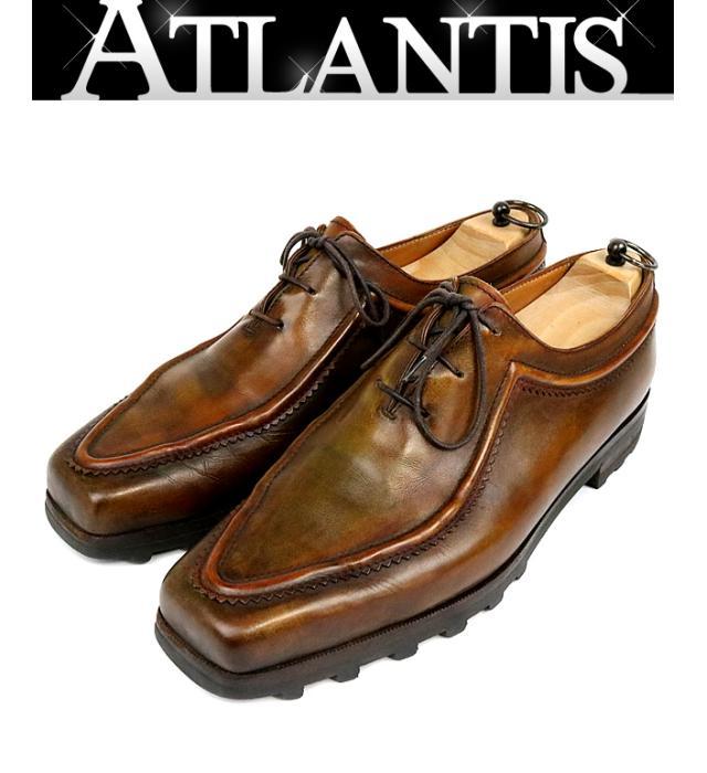 ベルルッティ レザー スリッポン 国内発送Berluti size8.5 ブラウン