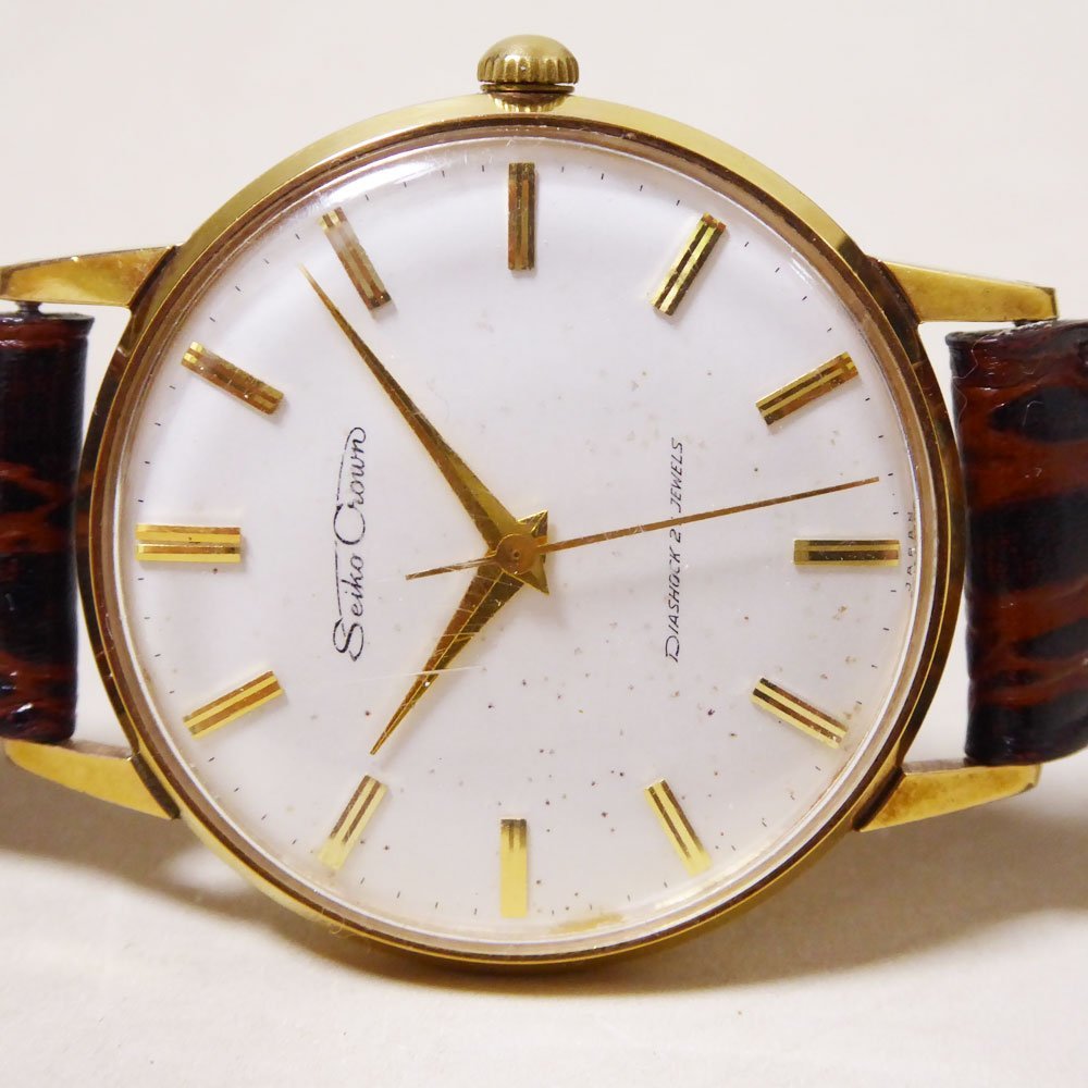 【美品】 SEIKO クラウン 腕時計 メンズ ヴィンテージ ゴールド セイコー クラウン SEIKO 綺麗407-6 0 1 セイコー SEIKO セイコー