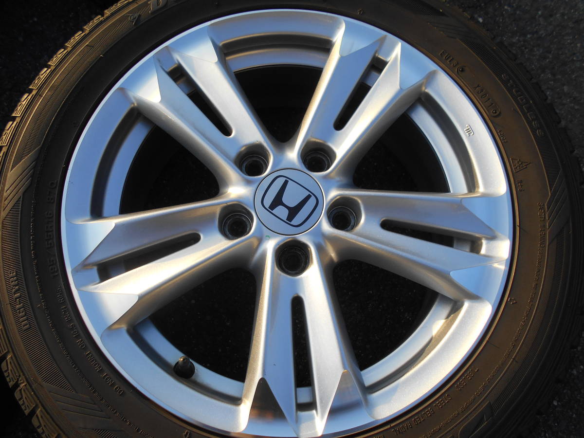 美品CR-Z 悪しき 純正ホイール スタッドレスタイヤ 4本セット195  