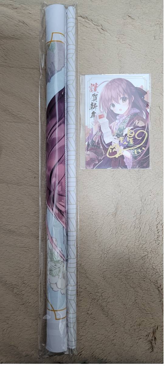 狗神煌先生 新規描き下ろし B2タペストリー＆直筆サイン入り年賀状 枕