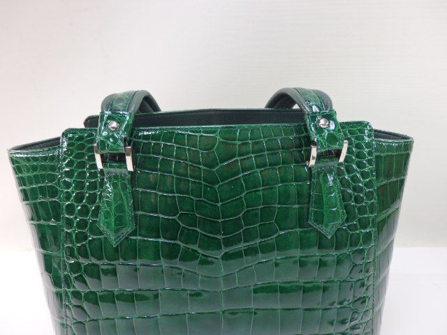 T-859◇ExcelHuman/エクセルヒューマン hand made Reptil Bag 