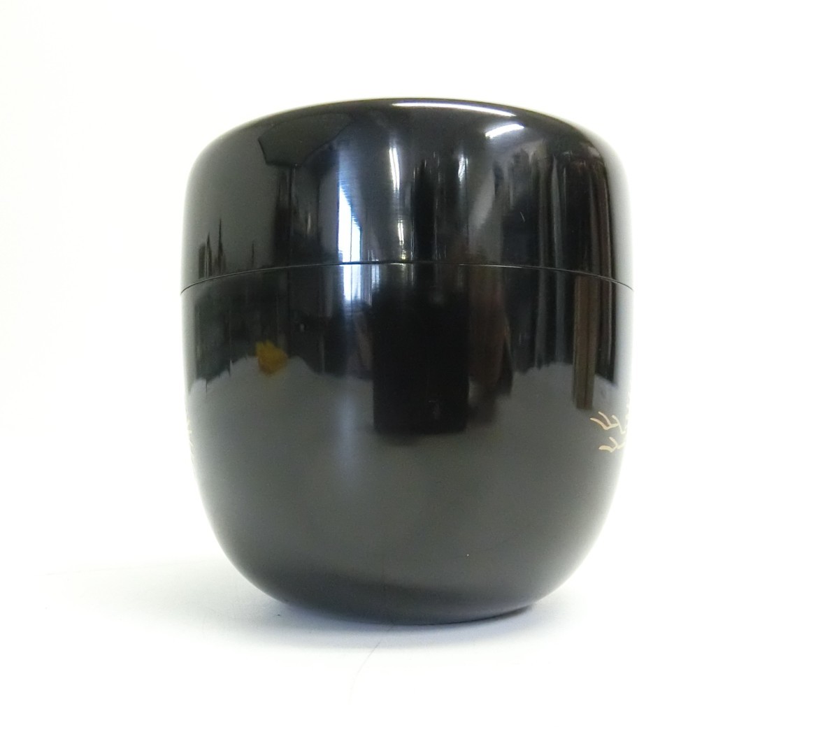 蒔絵師 伯峰 志田勝 唐松 中棗 なつめ 共箱 茶道具 茶器 未使用品 