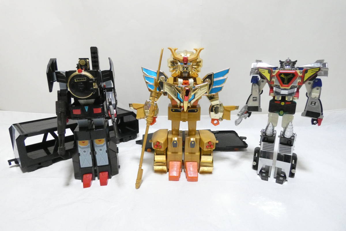 1209T/黄金勇者ゴルドラン 当時物 DX 獣王合体 レオンカイザー＆超白銀 