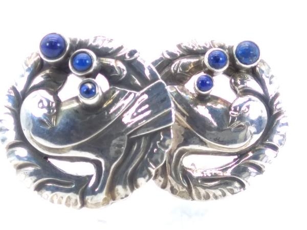 大得価，大人気 GEORG JENSEN／SV／イヤリング／66鳩／ラピスラズリ(ジョージ・ジェンセン)｜売買されたオークション情報、yahooの商品情報をアーカイブ公開 - オークファン その他