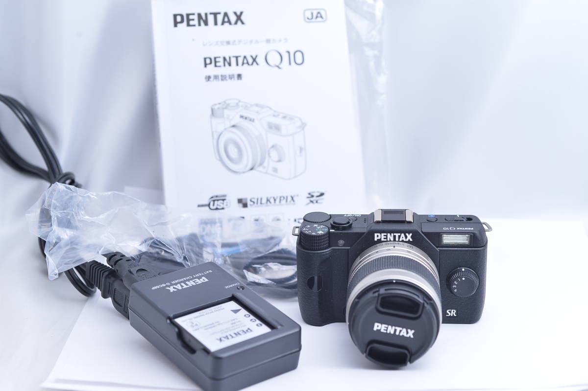 #9492　PENTAX Q1- SR 5-1mm F2.8-4.5 ED AL ペンタックス コンパクト ミラーレス一眼カメラ Canon ペンタックス ⅲ&frasl;ミラーレス一眼&frasl;箱.説明書.付属付き SR Q1- 0