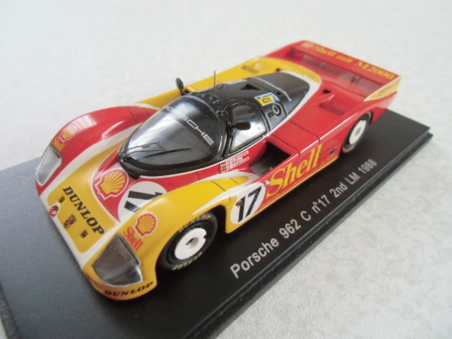 【豊富な，新作登場】 SPARK スパーク 1/43 ポルシェ 962 1988ル マン24時間 2位 No.17 ポルシェAG Shell/DUNLOP D ベル/H-J スタック/K ルドビック(レーシングカー)｜売買されたオークション情報、yahooの商品情報をアーカイブ公 レーシングカー