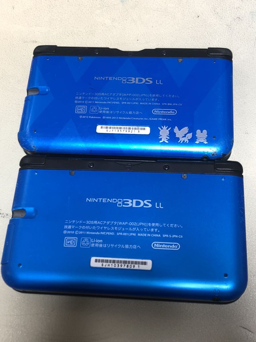 Nintendo 3DS LL ポケモン ゼルネアス・イベルタル ブルー＆通常 2台 