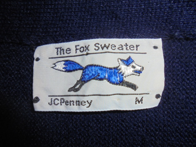 70's 80's ヴィンテージJC Penney The Fox Sweaterフォックス