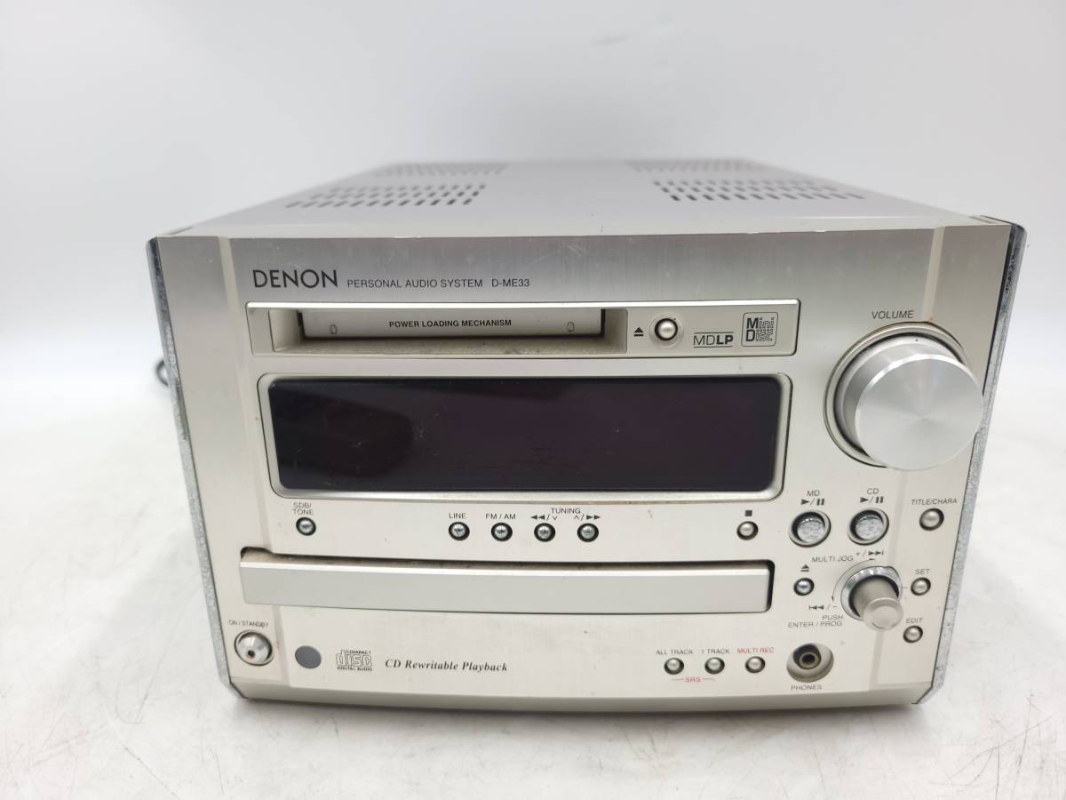 ■動作品■ DENON デノン D-ME33 CD/MDチューナーアンプ □動作品□ DENON デノン D-ME33 CD⁄MDチューナーアンプ Yahoo