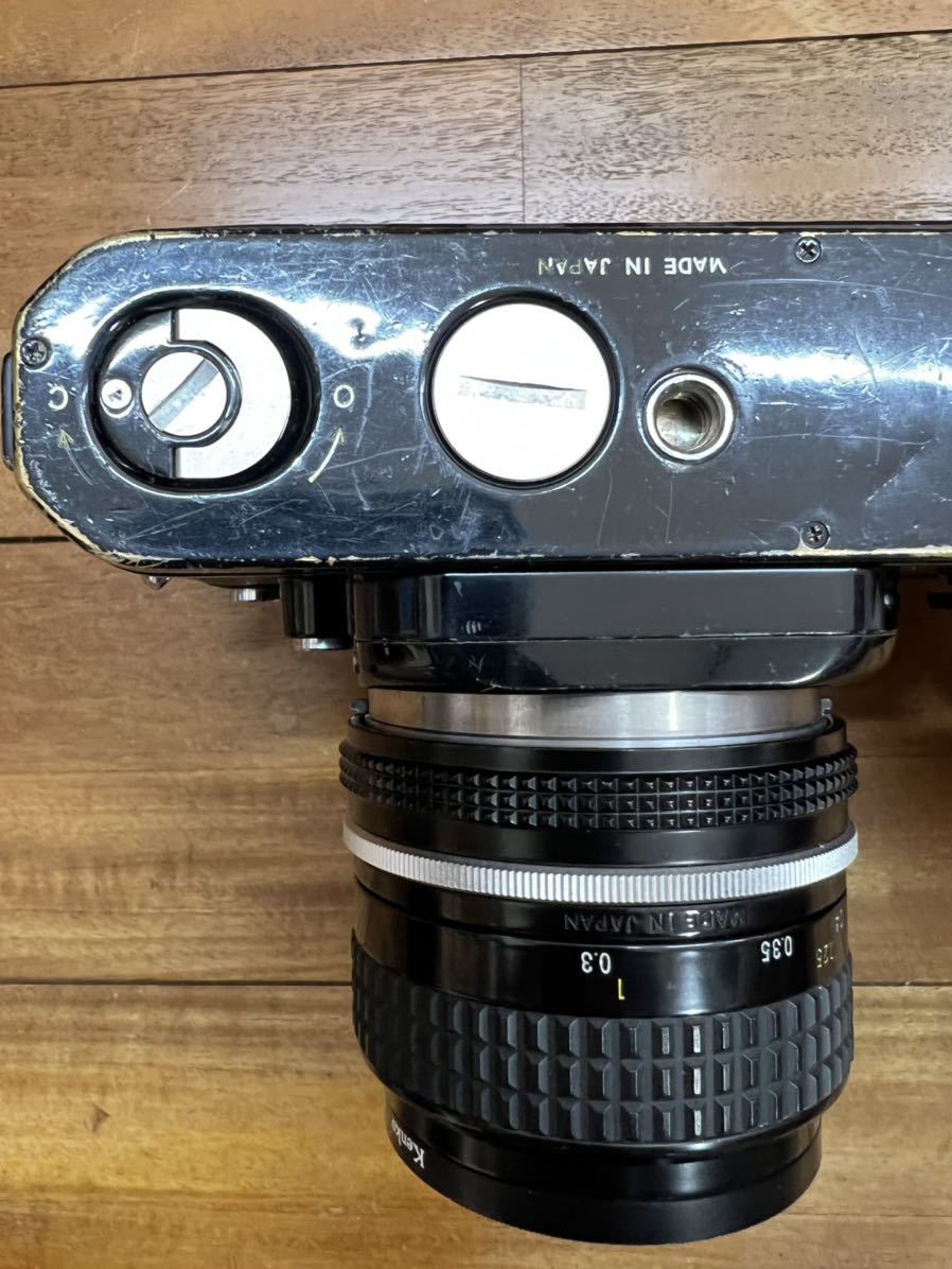 1円スタート 使い込まれたニコンF2アイレベルブラック ニッコール28mm