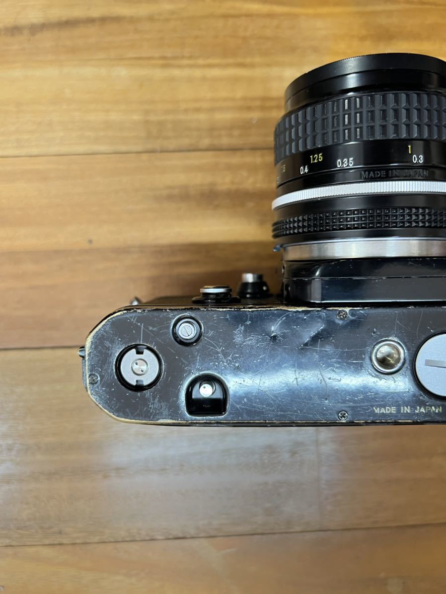 1円スタート 使い込まれたニコンF2アイレベルブラック ニッコール28mm