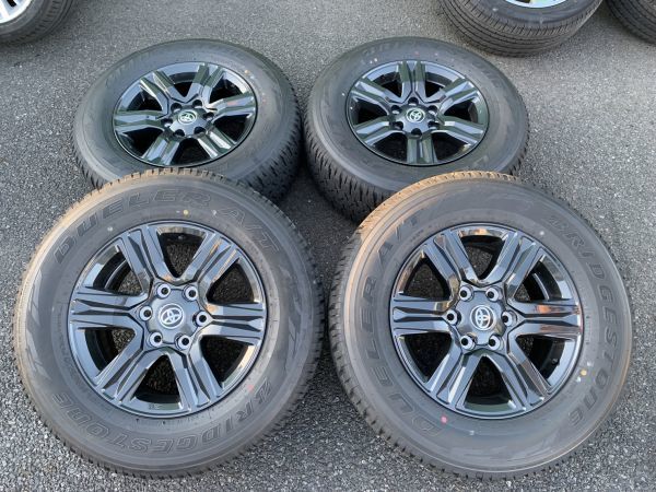 本物保証，新品 ハイラックス 純正ホイールとタイヤ4本SET 17インチ 7.5J +30 PCD139.7 6穴 ブリヂストン 265/65R17 2021年製造 8分山位 YH-65(ラジアルタイヤ)｜売買されたオークション情報、yahooの商品情報をアーカイ 6穴