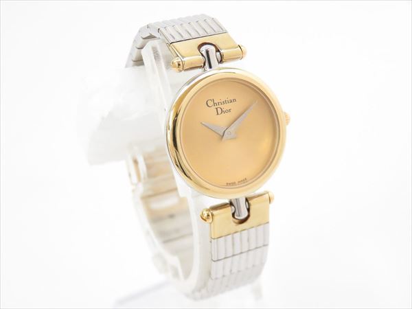 ◇◇Christian Dior ディオール レディース腕時計 クォーツ コンビ