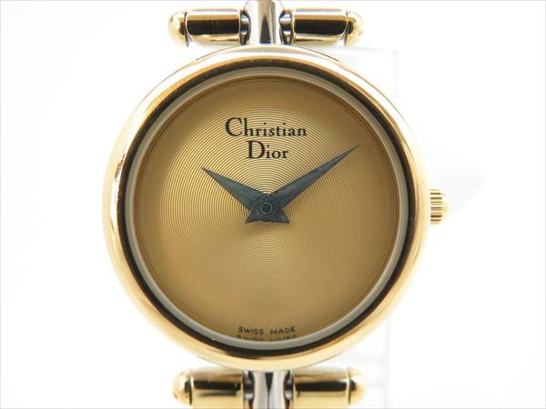 ◇◇Christian Dior ディオール レディース腕時計 クォーツ コンビ