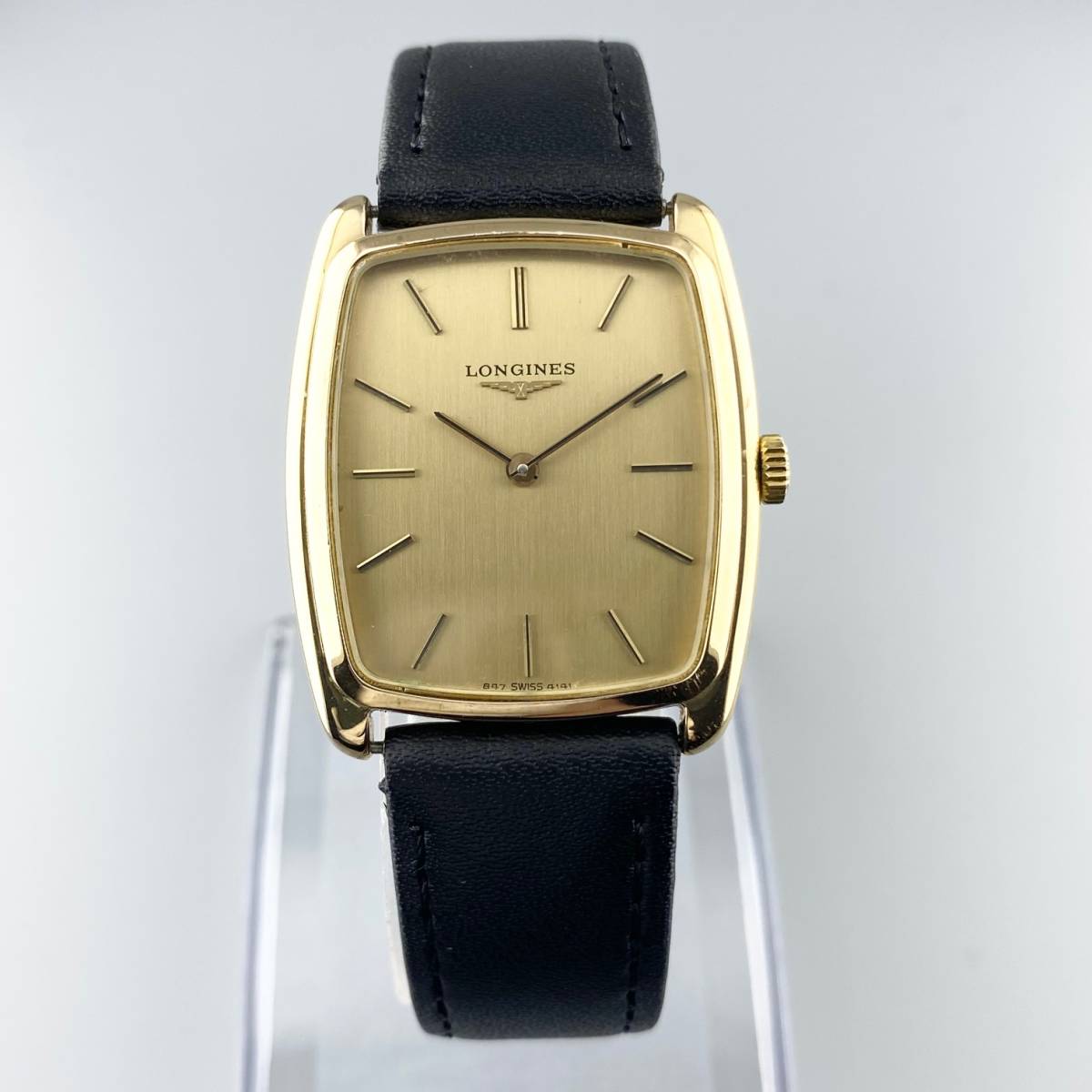 1円～】LONGINES ロンジン メンズ 腕時計 手巻き ゴールド文字盤 