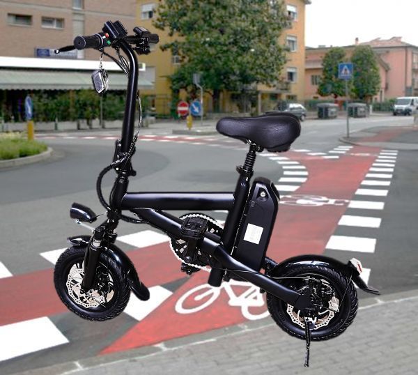 定番人気，人気SALE 最新 スタイリッシュ スマートな折り畳み式 電動自転車 電動バイク ブラック g(電動アシスト自転車)｜売買されたオークション情報、yahooの商品情報をアーカイブ公開 - オークファン 電動アシスト自転車