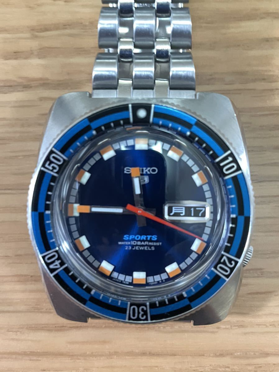 美品 セイコー ファイブスポーツ（5 Sports） 7S36-0080 チェッカー 