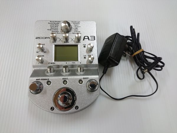 ZOOM A3 アコースティック用プリアンプ＆マルチエフェクター 美品