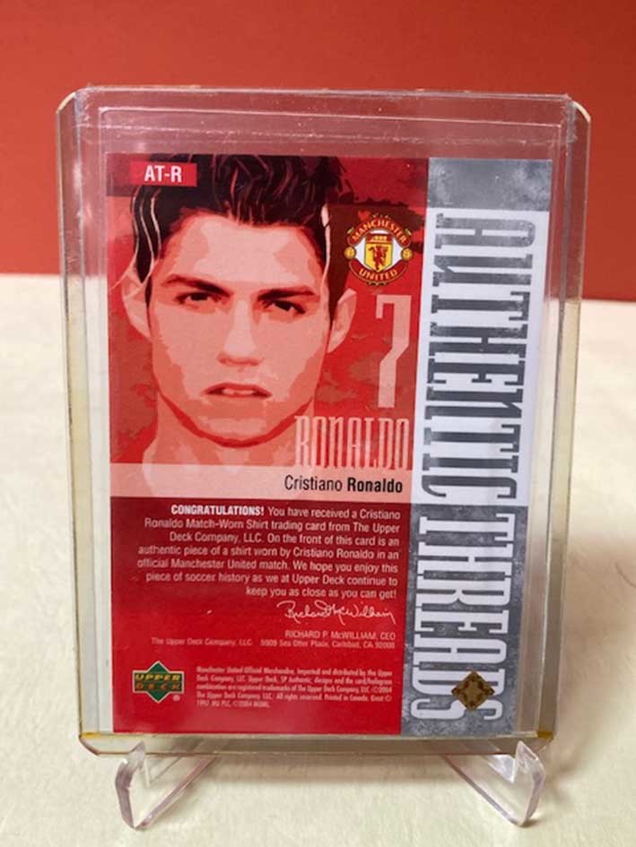 ☆Cristiano Ronaldo☆2004 SP Authentic Threads Manchester