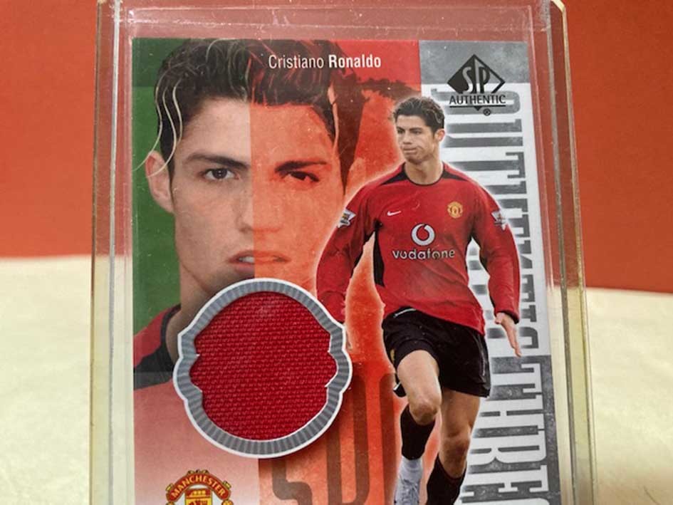 ☆Cristiano Ronaldo☆2004 SP Authentic Threads Manchester