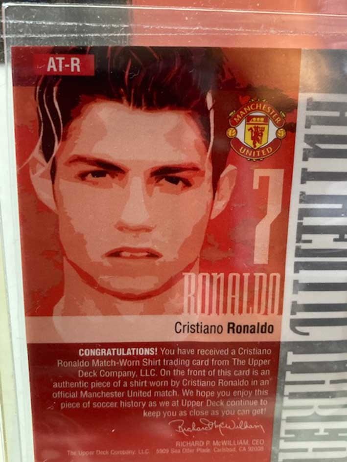 ☆Cristiano Ronaldo☆2004 SP Authentic Threads Manchester