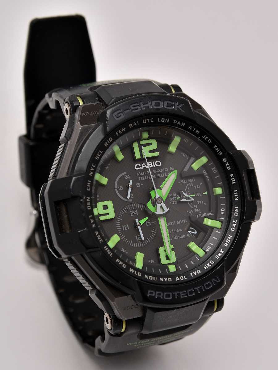 カシオ G-SHOCK GW-4000-1A3ER スカイコックピット 緑 【公式通販】