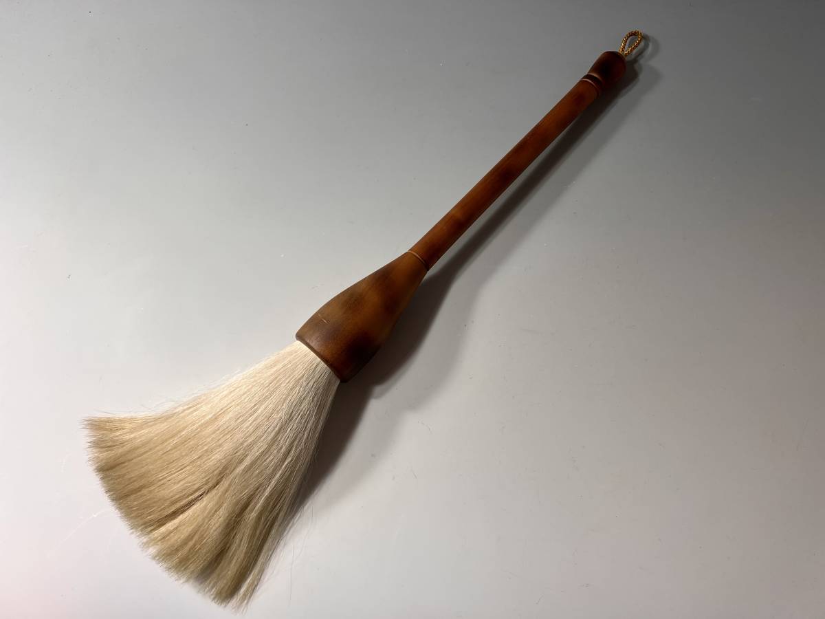 珍毛南山寿 翠祥堂不言製全長53cm 大筆 未使用品/ 古筆 書道具 