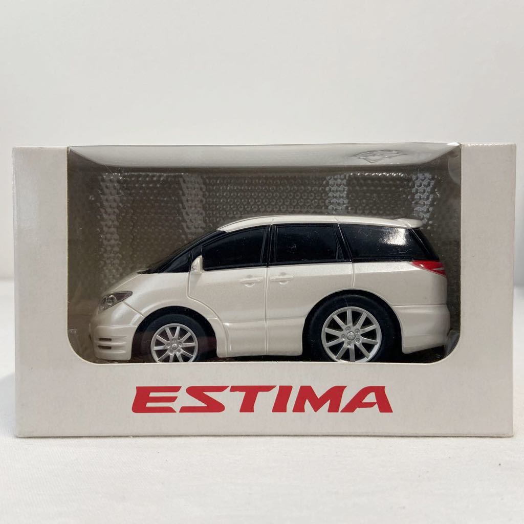 非売品 TOYOTA ディーラー特注 トヨタ エスティマ プルバックカー ホワイトパール 50系 カラーサンプル ミニカー モデルカー