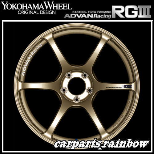 正規品，得価 YOKOHAMA/ヨコハマ ADVAN Racing アドバンレーシング RGⅢ 18&times;9.0J/9J 5/100 +52 レーシングゴールドメタリック/RGG(5穴)｜売買されたオークション情報、yahooの商品情報をアーカイブ公開 - オークファ 5穴